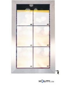 Espositore portamenu da muro h148_139
