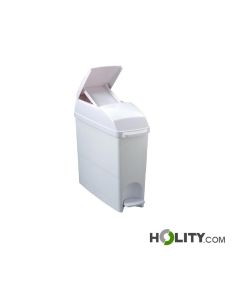 Contenitore sacchetti igienici in ABS bianco per spazi interni 15 litri h20_233