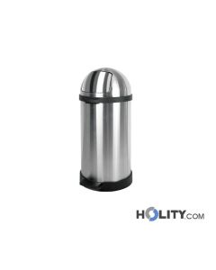 Gettacarte push a pedale inox per interni 40 lt h20_237