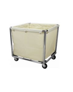 Cesto portabiancheria  in acciaio inox con sacco h21540