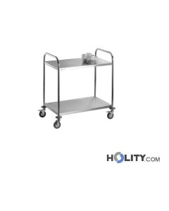 Carrello di servizio in acciaio h21541