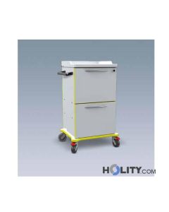 Carrello giro visita per ospedali h27815