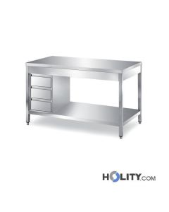 tavolo-in-acciaio-inox-con-cassettiera-h314-84