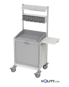 carrello-medicazioni-ospedaliero-con-5-contenitori-per-medicazione-h44603