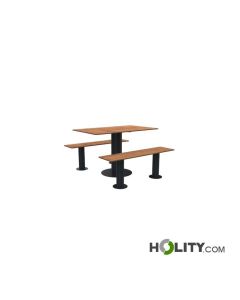 Tavolo con panche a 4 posti rettangolare h463_19