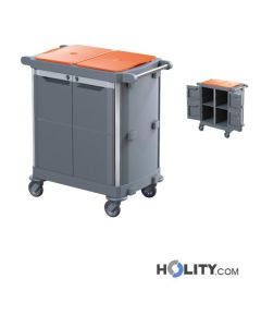 Carrello per la pulizia di camere hotel h489_05