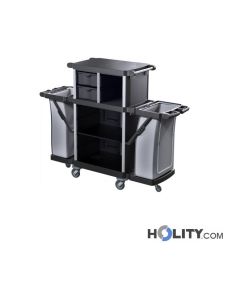 Carrello per biancheria hotel in plastica riciclata h489_57
