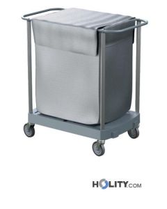 Carrello di servizio modulare con sacco portabiancheria h489_61