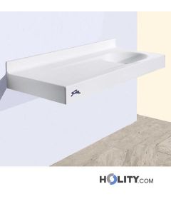Fasciatoio a muro con piano lavabo h621_04