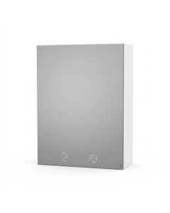 Specchio multifunzione con dispenser sapone e asciugamani di carta 670x800 mm h647_57