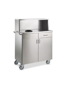 Mobile di servizio su ruota in acciaio inox h684_150