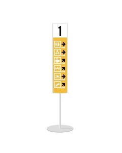 Totem pubblicitario per esterni in lamiera h738_207
