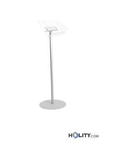 Leggio in plexiglass con montane in alluminio h738_36