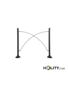 Transenna per arredo urbano con 2 basette h744_46