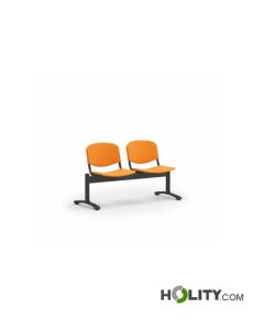 Panca per sala d'attesa 2 posti h776_90