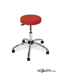Sgabello studi medici con struttura cromata h930_82
