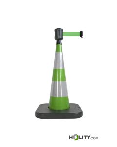 Cono di segnalazione con cinghia retrattile h972_128