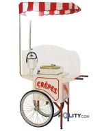 Carrettino per distribuzione crepes h2604