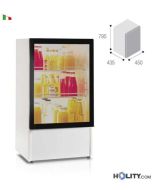 Minibar per hotel ufficio con porta in vetro 75 litri h3459