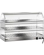Vetrinetta riscaldata in acciaio inox 3 piani 85 cm h09100