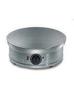 Crepiere elettrica liscia tonda in acciaio inox h19011