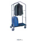 Carrello portabagagli con appendiabiti h09187
