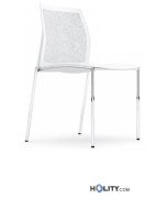 Sedia in plastica impilabile h15954