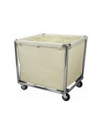 Cesto portabiancheria  in acciaio inox con sacco h21540