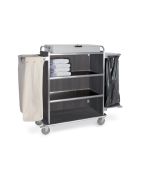 Carrello portabiancheria e pulizia 4 ripiani h2291