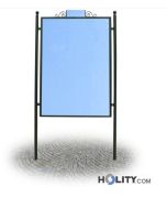 Bacheca per centro storico bifacciale 140x200 cm h28790