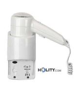 Phon a muro per hotel con presa rasoio h3361