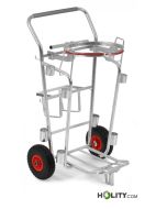 Carrello per operatore ecologico zincato h422_42
