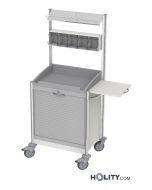 carrello-medicazioni-ospedaliero-con-5-contenitori-per-medicazione-h44603