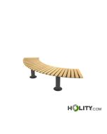 Panchina per arredo urbano curva h463_10