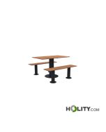 Tavolo con panche a 4 posti rettangolare h463_19