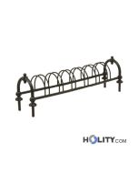 Rastrelliera portabici doppio arco 6 posti h744_01