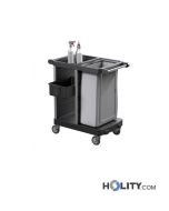 Carrello per biancheria hotel con portasacco h489_39