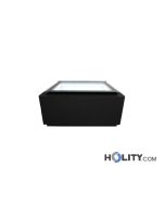 Vetrina da banco per gelato nera h504_93