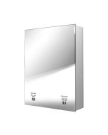 Specchio multifunzione con asciugamani elettrico e dispenser a fotocellula 54x16x72 h586_45