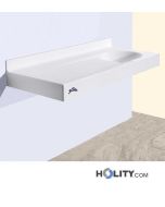 Fasciatoio a muro con piano lavabo h621_04