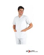 casacca-collo-a-v-unisex-in-cotone-h6535