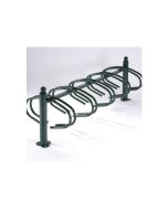 Rastrelliera a 10 posti bifacciale verde h729_58