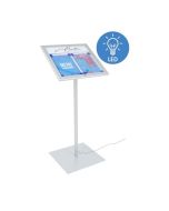 Leggio porta menu con anta in policarbonato trasparente h738_213
