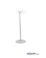 Leggio in plexiglass con montane in alluminio h738_36