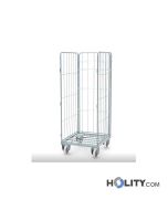 Carrello roll container con 3 sponde h746_107
