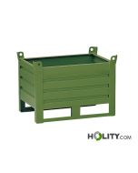 Contenitore industriale metallico con slitta h746_18