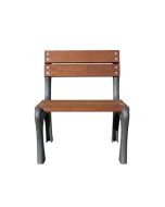 Seduta singola per arredo urbano senza braccioli h763_68