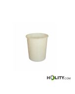 Bidone portarifiuti da 150 lt bianco h836_34