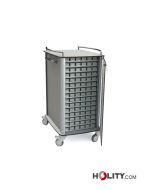 Carrello per medicinali con 15 scomparti h919_45