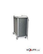 Carrello per farmaci da 30 scomparti h919_46